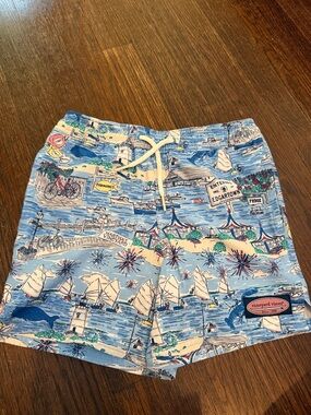 Vineyard Vines Nautical Harbor Martha’s Vineyard Swim Trunks size 5 like new